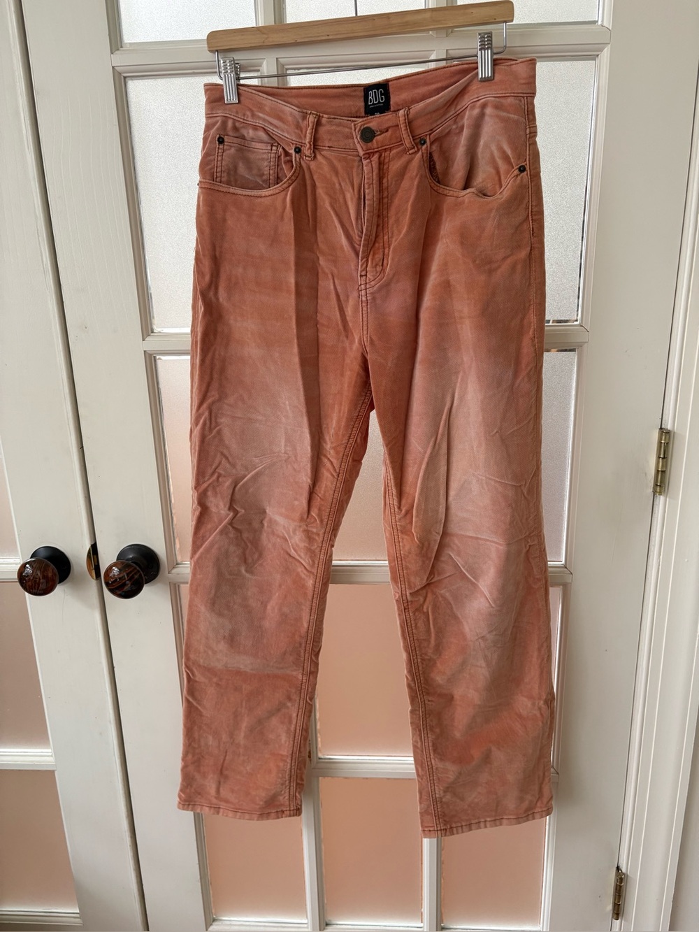 BDG Men's Corduroy Pants in Rust Orange